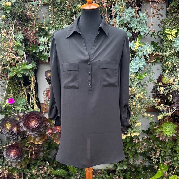 Pleione Tops - Pleione Black Blouse
